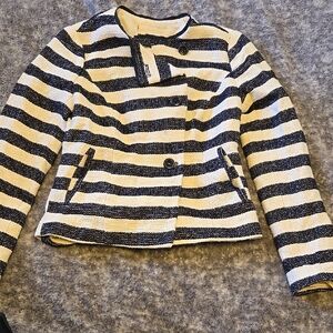 The Limited Black and Cream Textured Jacket